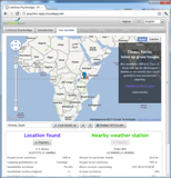 Screenshot Geo location
